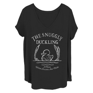 Women's Disney Tangled Snuggly Duckling Motto T-Shirt - 1 of 4
