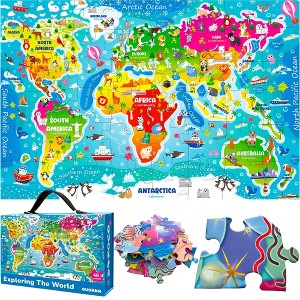QUOKKA 48 Pieces Giant Floor Puzzles for Kids Ages 3 4 5 Years Old - 2x 3Feet - 1 of 4