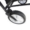DOMETOUR Folding Wagon Garden Shopping Beach Cart (Black) - 3 of 4