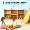 Natural Wood 6-Section Kids' Montessori Shelf with Adjustable Dividers ¨C Toy & Book Storage for Playrooms & Classrooms - 3 of 4