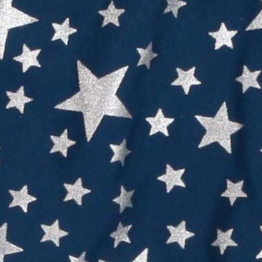 navy - silver stars