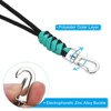Unique Bargains Braided Wrist Polyester Keychain Wallets Badge Lanyard with Hook - 4 of 4