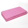 Bacati - Chevron Ikat Pink Fuschia 100 percent Cotton Universal Baby US Standard Crib or Toddler Bed Fitted Sheet - 2 of 4