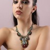 SOHI Women's Multicolour Party Stone Statement Necklace - 4 of 4