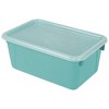 Storex Small Cubby Bin, with Cover, Classroom Teal, Pack of 2 - 2 of 2