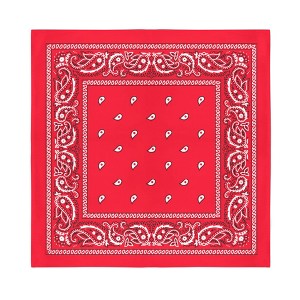 Jordefano Cowboy Western Set of 6 Paisley Cotton Bandannas - 1 of 3