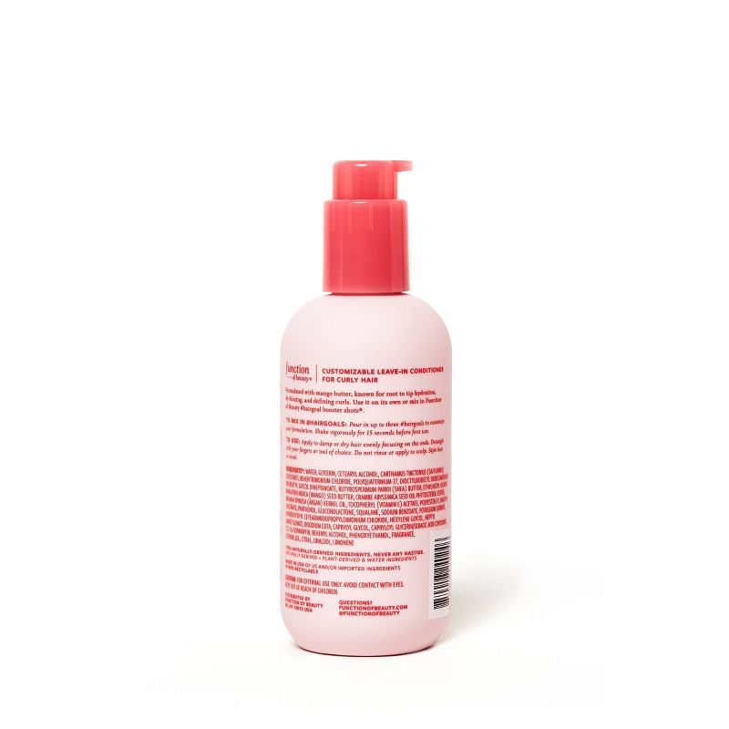 Function of Beauty Curly Hair Leave-In Conditioner Base with Mango Butter - 7 fl oz, 6 of 15