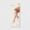 Women's Diamond Striped Net Knee Highs with Ruffle Trim and Bow Detail - A New Day™ White 4-10: Sheer Nylon Spandex Stockings - 2 of 2
