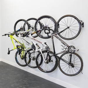 StoreYourBoard Swivel Mount Bike Storage Rack | 4 Bicycle | Garage Wall Hook | Deep Water - 1 of 4