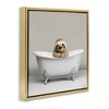 Stupell Industries Happy Sloth in Bathtub, 25" x 25" - image 3 of 4