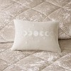 Sapphtopaz Blush Crushed Velvet Comforter Set Duvet Cover Set, Diamond Quilted Bedding Set with Throw Pillows, Machine Washable - 2 of 4