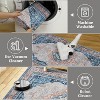Vintage Distressed Area Rug,Low-Pile Non-Slip Stain-Resistant Carpet for Living Room, Bedroom & Office - 2 of 4