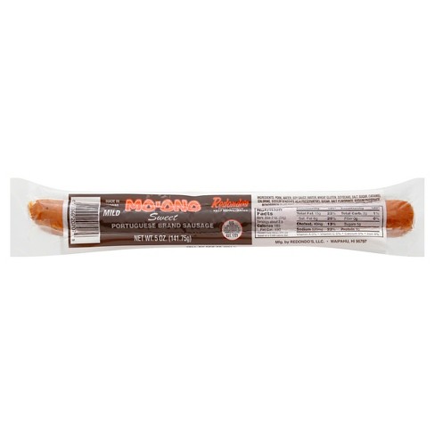 Redondo's Mo'ono Sweet Portuguese Mild Sausage - 5oz - image 1 of 4