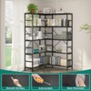 GustoWave 5 Tier Corner Bookshelf, Industrial Bookshelves, L Shape Tall Bookcase with Storage with Heavy Duty Metal Frame - 4 of 4