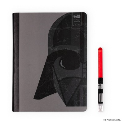 Yoobi Composition Books 7.5"x9.75" Wide Ruled with Pen Darth Vader
