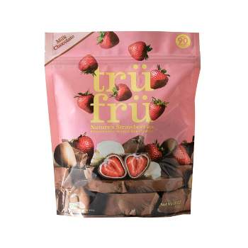 Tru Fru White and Milk Chocolate Frozen Strawberries - 20oz
