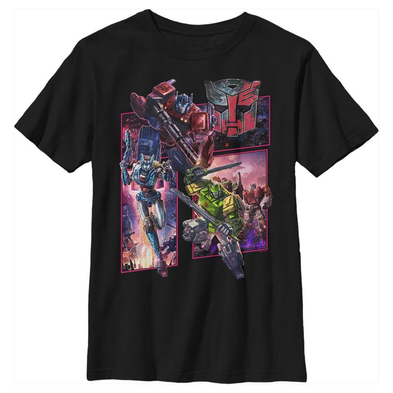 Boy's Transformers Autobots Character Panels T-Shirt, 1 of 6