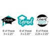 Big Dot of Happiness Teal 2025 Graduation Party - DIY Shaped Cut-Outs - 24 Count - 2 of 4