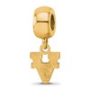 Black Bow Jewelry 14k Yellow Gold Plated Sterling Silver Virginia Wahoos NCAA Bead Charm - 4 of 4