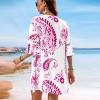 Women's Green/Pink Paisley V-Neck Mini Beach Dress - Cupshe - 2 of 4