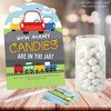 Big Dot of Happiness Cars, Trains, and Airplanes - How Many Candies Transportation Birthday Party Game - 1 Stand and 40 Cards - Candy Guessing Game - 2 of 4