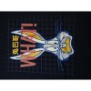 Looney Tunes Classic Cartoon Character Bugs Bunny Mens Navy Blue Graphic Tee - 2 of 3