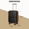 Hykolity 22" Carry On Luggage Expandable Hardshell Suitcase 8 Wheels Lightweight Airline Approved Hardside Luggage - 2 of 4