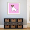 33" x 33" Jack Russell Dog by Sarah Thompsonengels Wood Framed Wall Art Print - Amanti Art: Modern Lithograph, Hardwood Frame, Wire Mount - 4 of 4