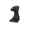 HomeRoots Set of Two 6" Black And Gold Polyresin Decorative Bookends - 4 of 4