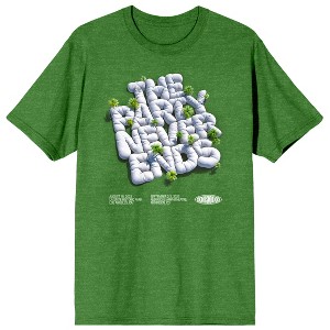 The Chainsmokers The Party Never Ends Adult Irish Green Heather Short Sleeve Tee - 1 of 2