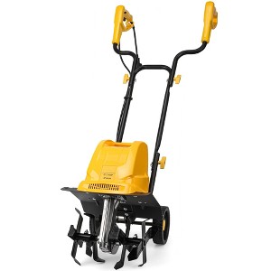 Itopfox 12-Inch Electric Tiller/Cultivator with Adjustable Wheels, 8-Inch Tilling Depth, Powerful and Lightweight for Garden Soil Cultivation - 1 of 4