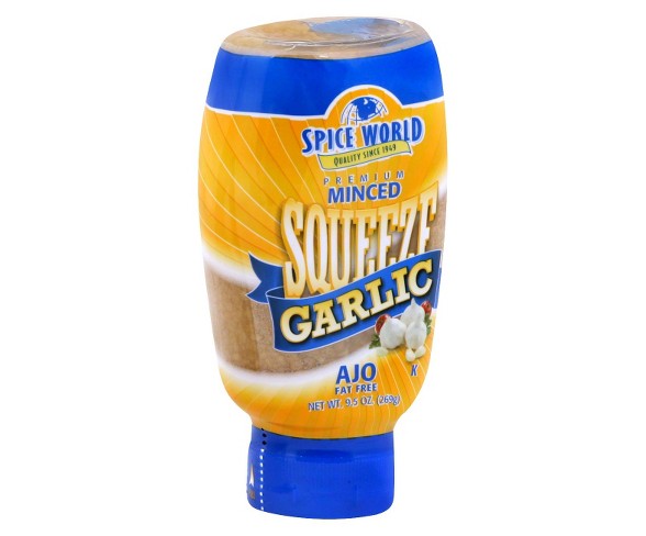 Spice World Premium Minced Squeeze Garlic - 9.5oz : Target