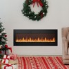 JIONJOY 1500W/750W Dual Power Electric Fireplace, Wall Mount & Freestanding Insert, Touch Screen Remote & 12H Timer for Cozy Heat - 4 of 4