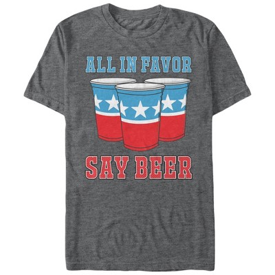 Men's Lost Gods All in Favor Say Beer T-Shirt