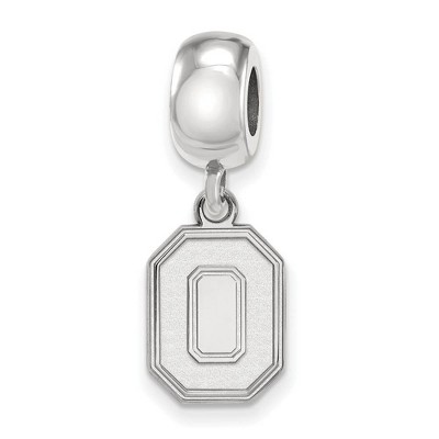 Black Bow Jewelry Sterling Silver Ohio State Buckeyes NCAA Bead Charm