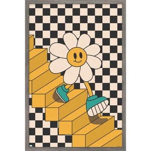 Trends International Smile Face - Stairs Framed Wall Poster Prints - 1 of 4