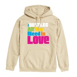 Men's - The Beatles - All You Need Is Love Graphic Fleece Pullover Hoodie - 1 of 4