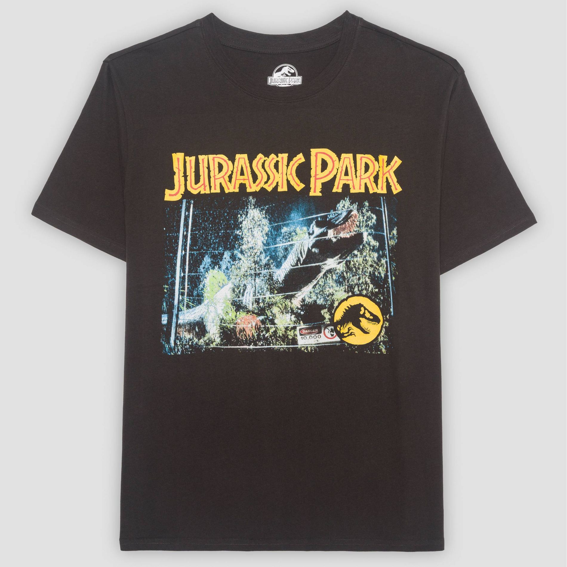 Men's Jurassic Park Retro Graphic T-Shirt - Black