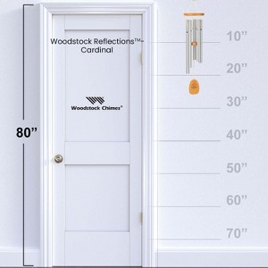 Woodstock Windchimes Reflections Cardinal, Wind Chimes For Outside, Wind Chimes For Garden, Patio, and Outdoor Decor, 25"L - 1 of 4