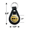 Northern Kentucky University Stripes Black Leather Keychain - 2 of 4