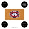 EvergreenNHLMontreal Canadiens Logo Natural Coir 28 x 16 Inches Indoor Outdoor Doormat - 4 of 4
