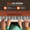 VEVOR Weighted Digital Piano, 88 Key Fully Weighted Keys, Electric Piano Dual Keyboard & Speakers Four Legged Piano Stand with Headphone,Brown - 4 of 4
