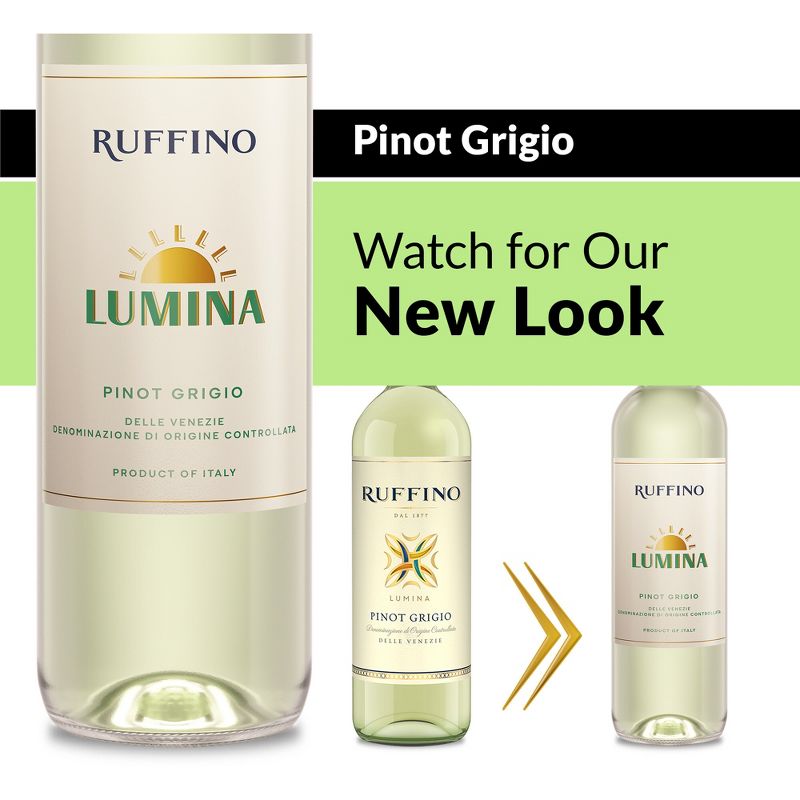 Ruffino Lumina DOC Pinot Grigio Italian White Wine - 750ml Bottle, 4 of 20