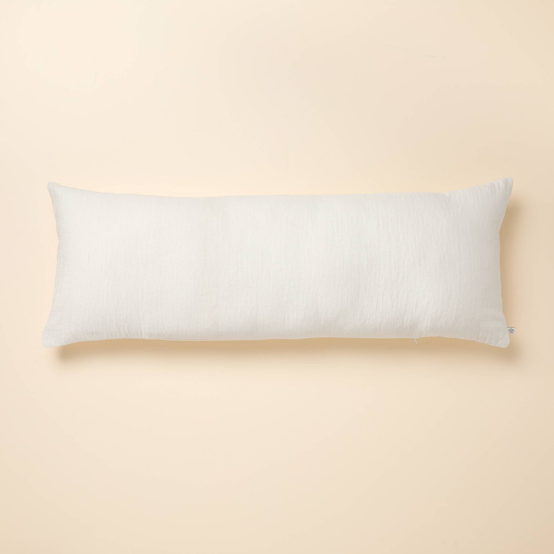 Gauze Stitch Pin Dot Lumbar Pillow Sour Cream - Hearth & Hand™ with Magnolia