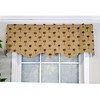RLF Home Modern Design Classic Curacao Regal Style Window Valance 50" x 17" Light Oak - 2 of 4