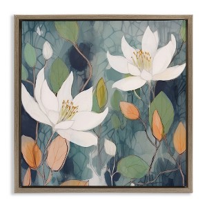 Stupell Industries Lilies on Geometric Pattern, 18" x 18" - 1 of 4