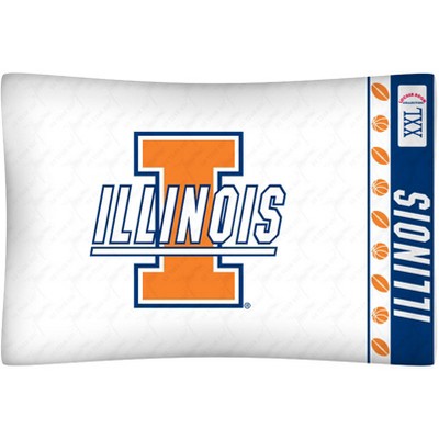 NCAA Pillowcase Locker Room Bedding - Illinois Fighting Illini..