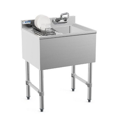 winado 1 Compartment Stainless Steel Bar Sink With Left Drainboard