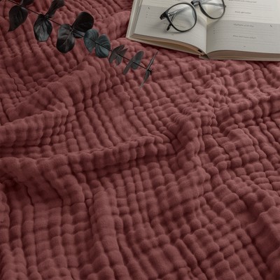 Muslin Cotton Blanket for Adults, Extra Large By Comfy Cubs
