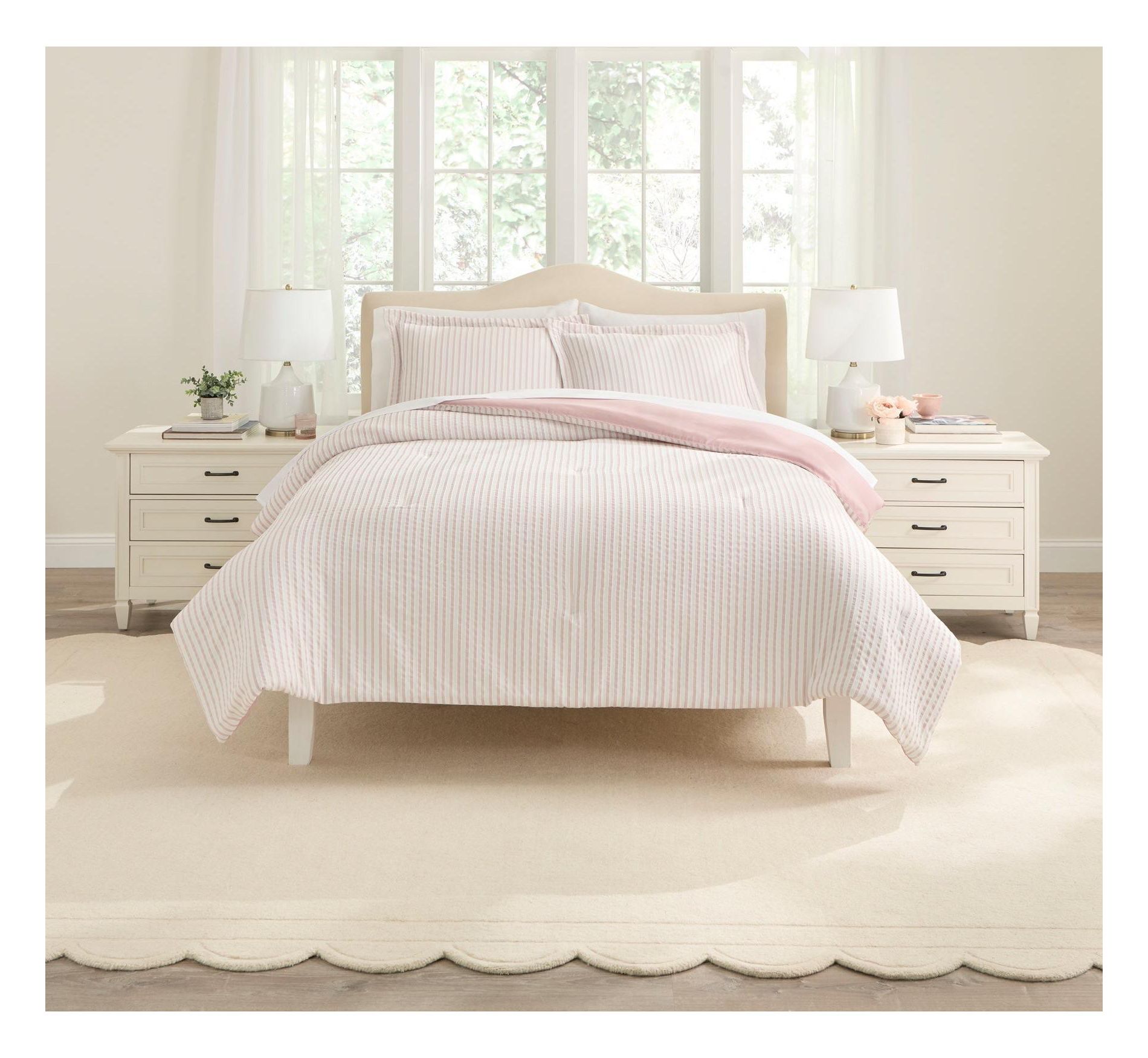 BrylaneHome Mara Stripe Comforter Set